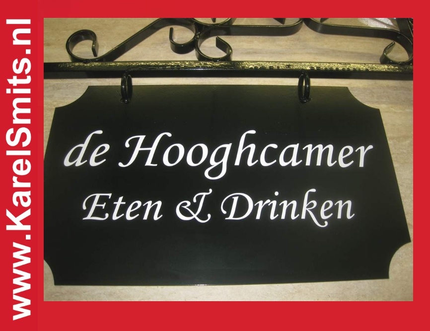 Nostalgisch Uithangbord – Groot Groen Rechthoekig Smeedijzer